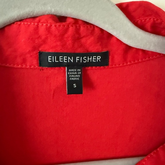Red Women’s Eileen Fisher Long Sleeve Button Down Shirt - Picture 4 of 5